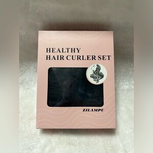 Zilampu black Healthy Hair Curler Set NO HEAT OVERNIGHT WRAP CURLS HEADBAND